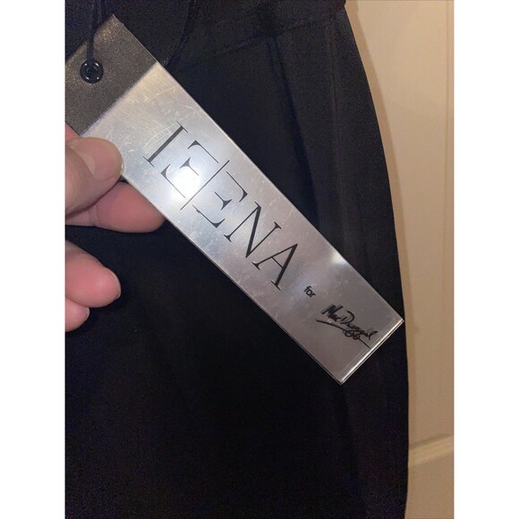 Ieena For Macduggal High Neck Gown Size 12 Black Faux Jewels Going Out Party NWT - Picture 2 of 14